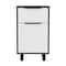 Tuhome Kaia Z Nightstand, One Drawer, One Cabinet, Four Legs, Superior Top, Smokey Oak/White CIB7915 - alternate 5